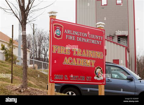 Fire Training Academy Arlington Virginia Usa Stock Photo Alamy