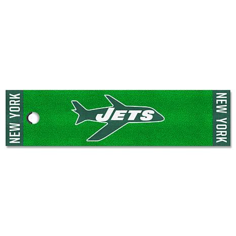 Officially Licensed Nfl New York Jets Putting Green Mat With Logo