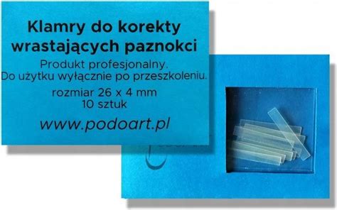 Klamry Na Wrastające Paznokcie Plastikowe 10Szt Ceny i opinie Ceneo pl