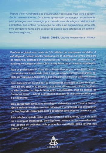 Livro A Estratégia Do Oceano Azul Edição Estendida MercadoLivre