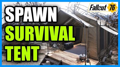 How To Place Survival Tent In Fallout 76 Quick Guide Youtube