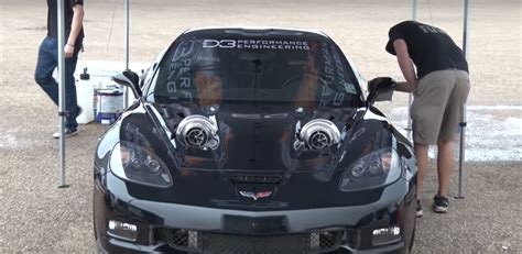 2 400 HP Corvette Is A Twin Turbo Unicorn That Gets High On Nitrous