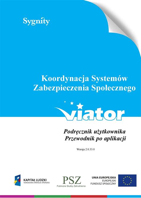 Koordynacja Systemów Zabezpieczenia Społecznego Podręcznik użytkownika