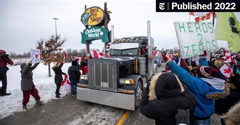 Canadian Truck Convoys Head To Ottawa To Protest Vaccine Mandate The