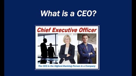 What Is A Ceo Youtube