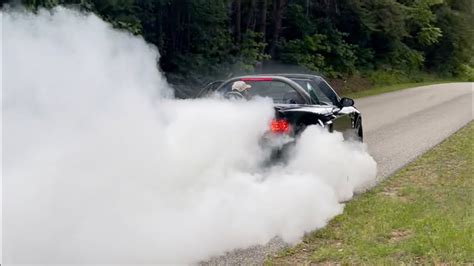 2003 Mustang Cobra Terminator 500ft Burnout Youtube