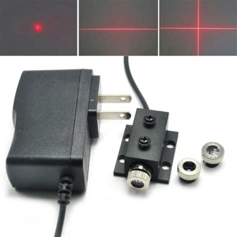 Dot Line Cross 650nm 5mW Focusable Red Laser Diode Module Adapter