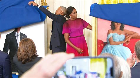 The Obamas Return To White House For Portrait Unveiling Youtube