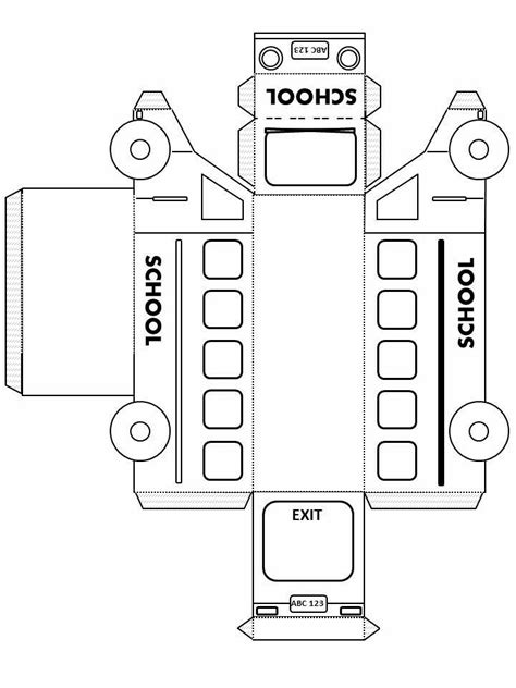 Bus Papercraft Template