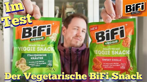 BiFi Veggie Snack Sweet Chili Italienische Kräuter im Test YouTube