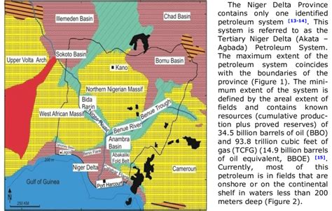 Simplified Geological Map Of Nigeria Showing The Location Of The Niger