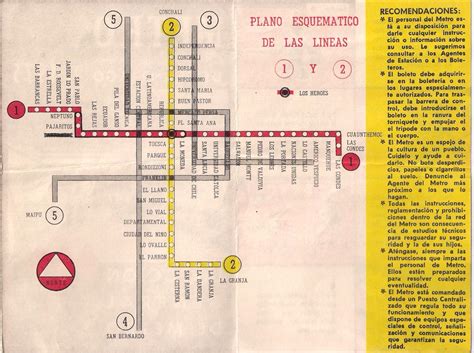 Red Metro Santiago 1975