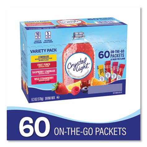 Crystal Light Variety Pack, Assorted Flavors, 60/pack