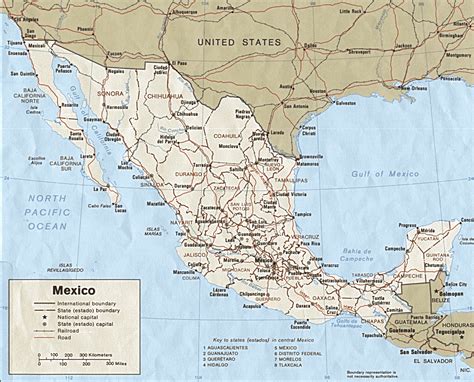 Major Cities Map Of Mexico