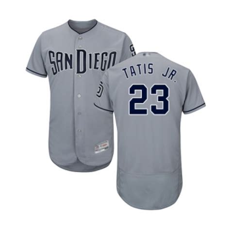 Men S San Diego Padres 23 Fernando Tatis Jr Authentic Grey Road Cool Base Baseball Jersey