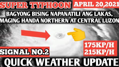 Weather Update Todayeveningapril 202021pag Asa Weather Forecast