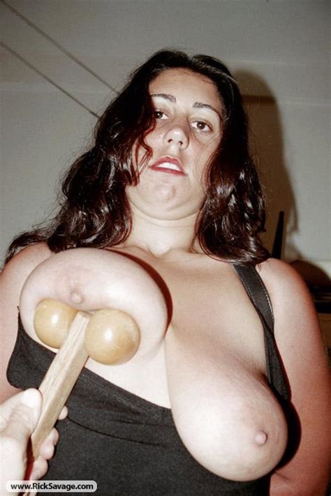 Tied Up Brunette Slut Gets Her Big Tits Squ XXX Dessert Picture