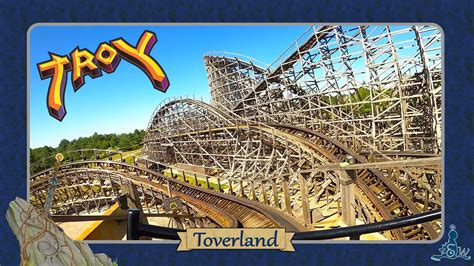 Toverland On Ride Troy Wooden Coaster YouTube