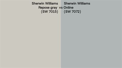 Sherwin Williams Repose Gray Vs Online Side By Side Comparison