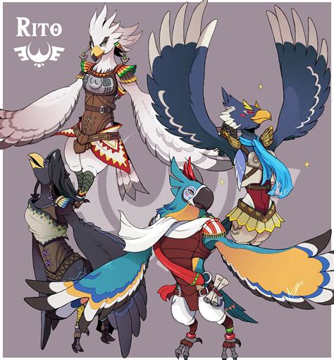 Revali Kass Teba And Harth The Legend Of Zelda And 1 More Drawn By