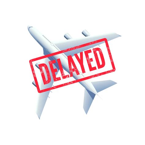 Flights Delayed Plane With Stamp Delayed 2792607 Vector Art At Vecteezy