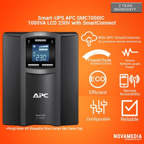 Jual Smart UPS APC SMC1000IC 1000VA LCD 230V With SmartConnect Shopee