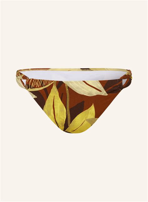 MARYAN MEHLHORN Basic Bikini Hose FOLIO in hellgrün braun dunkelbraun