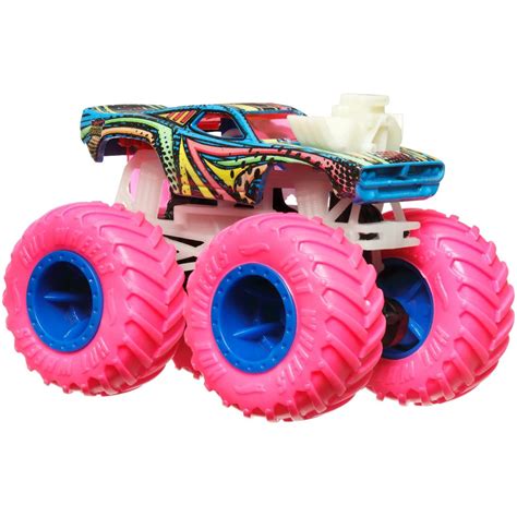 Количка Hot Wheels Monster Truck Glow In The Dark Rodger Dodger Мащаб 1 64 eMAG bg