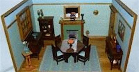 A Doll House With Furniture And Accessories In It