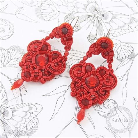 Frapuj Ce Kolczyki Rexire Siam Soutache Kavrila Art Madam Pl