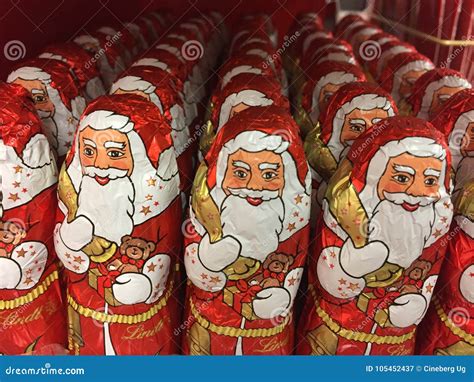 Lindt Chocolate Santa Claus Editorial Photography Image Of T