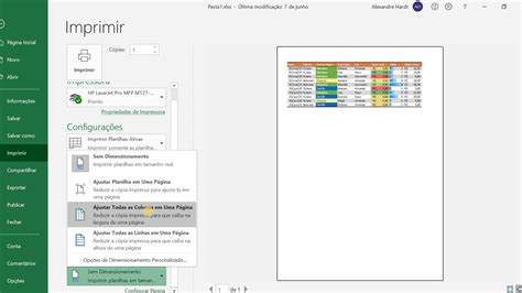 Treino Excel 032 Layout De Impressão Imprimir Com Cabeçalho E Rodapé Youtube