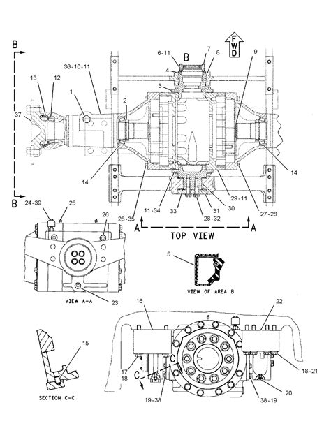 9C 8154 HOUSING GP OSCILLATING AXLE S N 1KF820 99999 PART OF 9C 5658