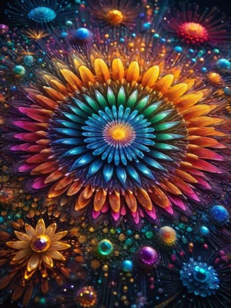 Premium Photo Colorful Mandalas Background