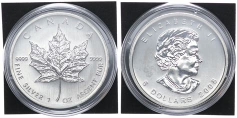 Kanada Maple Leaf 5 Dollar 1 Unze Kanada 5 Dollars 2008 1 Oz