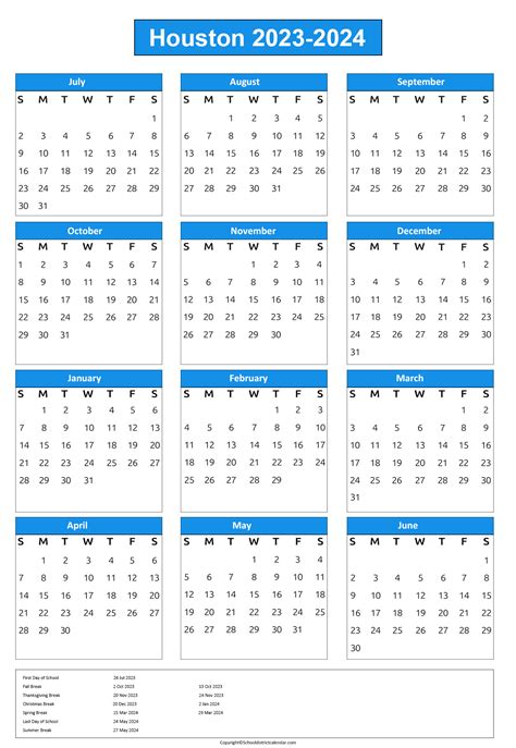 Houston County Schools Calendar Holidays 2023-2024