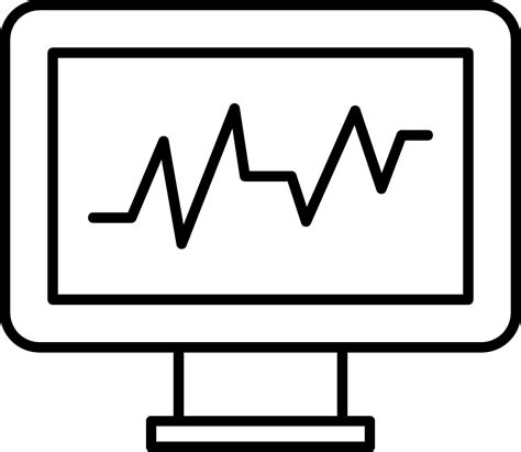 Cardiac Monitor Line Icon 36611400 Vector Art at Vecteezy