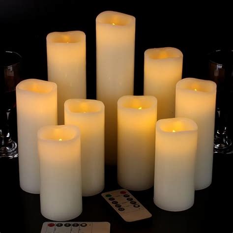 Vinkor Flameless Candles Battery Operated Candles 4 5 6 7 8 9 Set