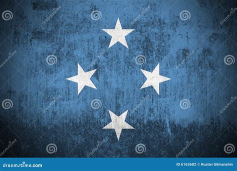 Grunge Flag Of Micronesia Stock Illustration Illustration Of Island