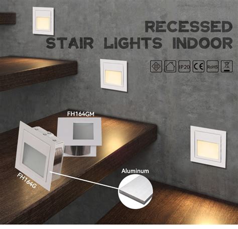 Supply White Indoor Recessed Staircase Step Light Wholesale Factory