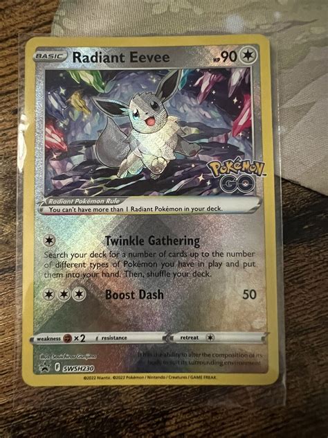 Mavin Pok Mon Tcg Radiant Eevee Swsh Black Star Promos Swsh Holo Promo