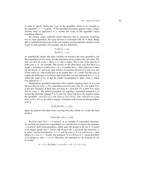 Introduction To Languages And The Theory Of Computation 1 Logic And Proofs 5 In Order To