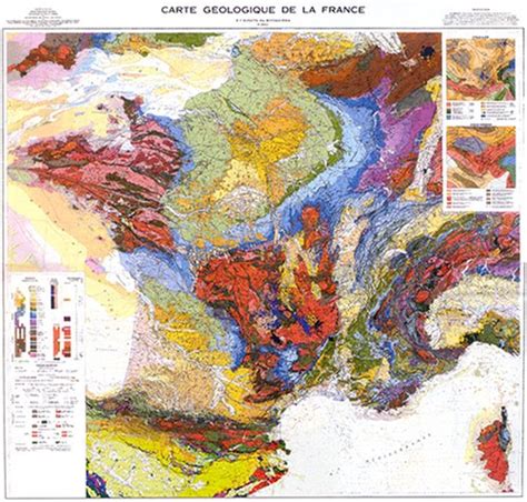 Carte géologique de la France 1 1 000 000 BRGM Libros