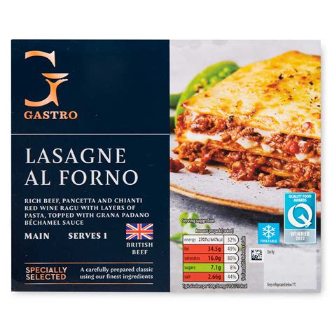 Specially Selected Gastro Lasagne Al Forno G Aldi