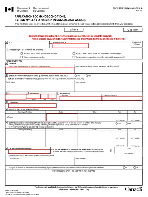 2019 Form Canada Imm 5710 E Fill Online Printable Fillable Blank