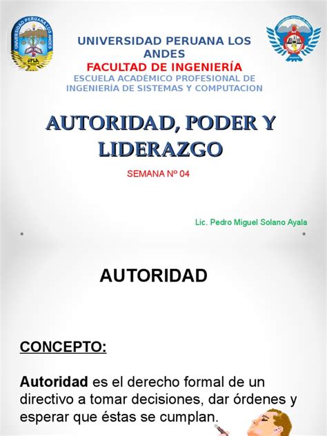 Poder Autoridad Y Liderazgo Pdf Liderazgo Toma De Decisiones