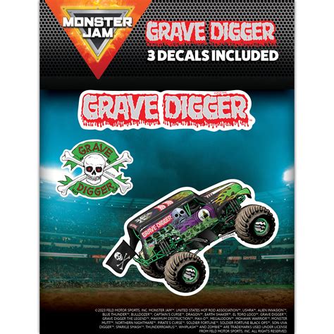 Grave Digger Truck Logo Monster Jam Official Grave Digger