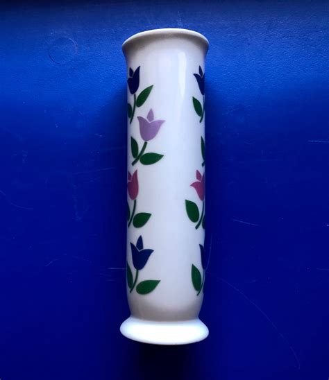 Vintage Tulip Bud Vase From The 1980s Ftda Korean Decor Etsy