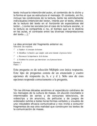 Unad Competecias Comunicativas Quiz Unidad Pdf