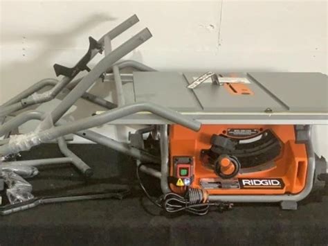 Ridgid 10 Jobsite Table Saw With Stand R4514 Lot 29f January Mid Month Day 1 Auction 1 11